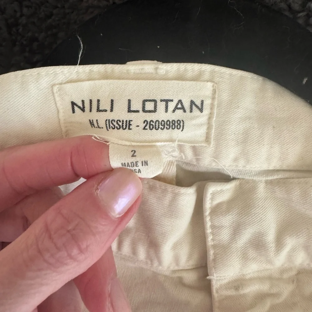 Nili Lotan Cream Trousers - Picture 5 of 5